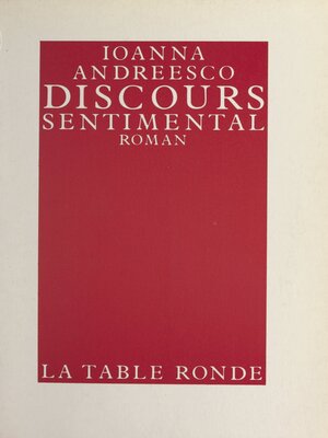 cover image of Discours sentimental